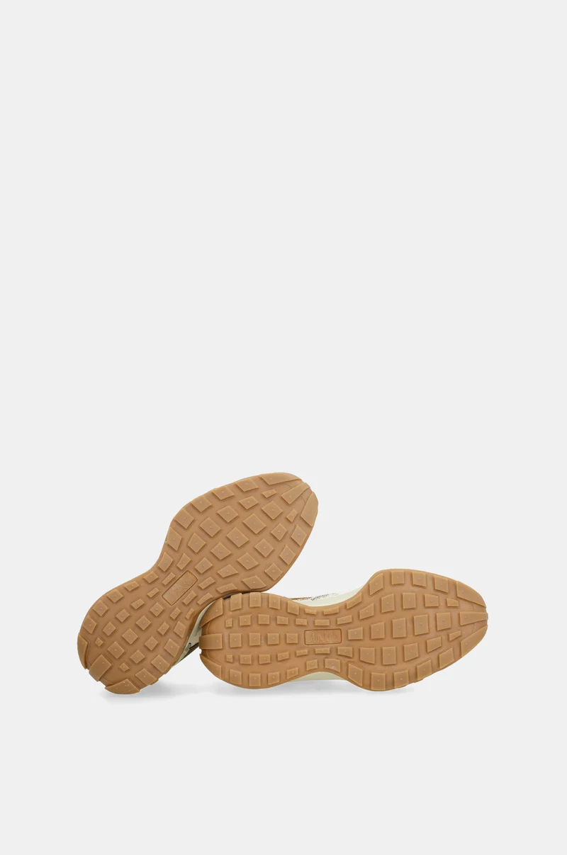 Baskets beige imprimé