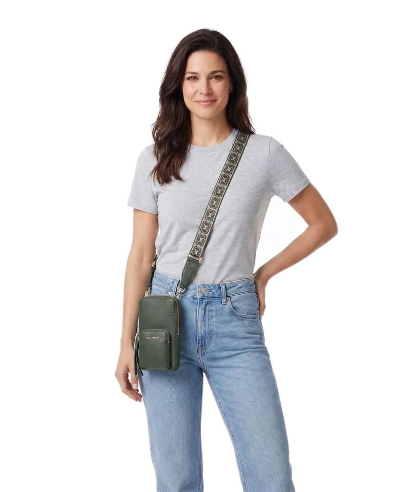 Coccinelle Pixie Pochette telephone garden green