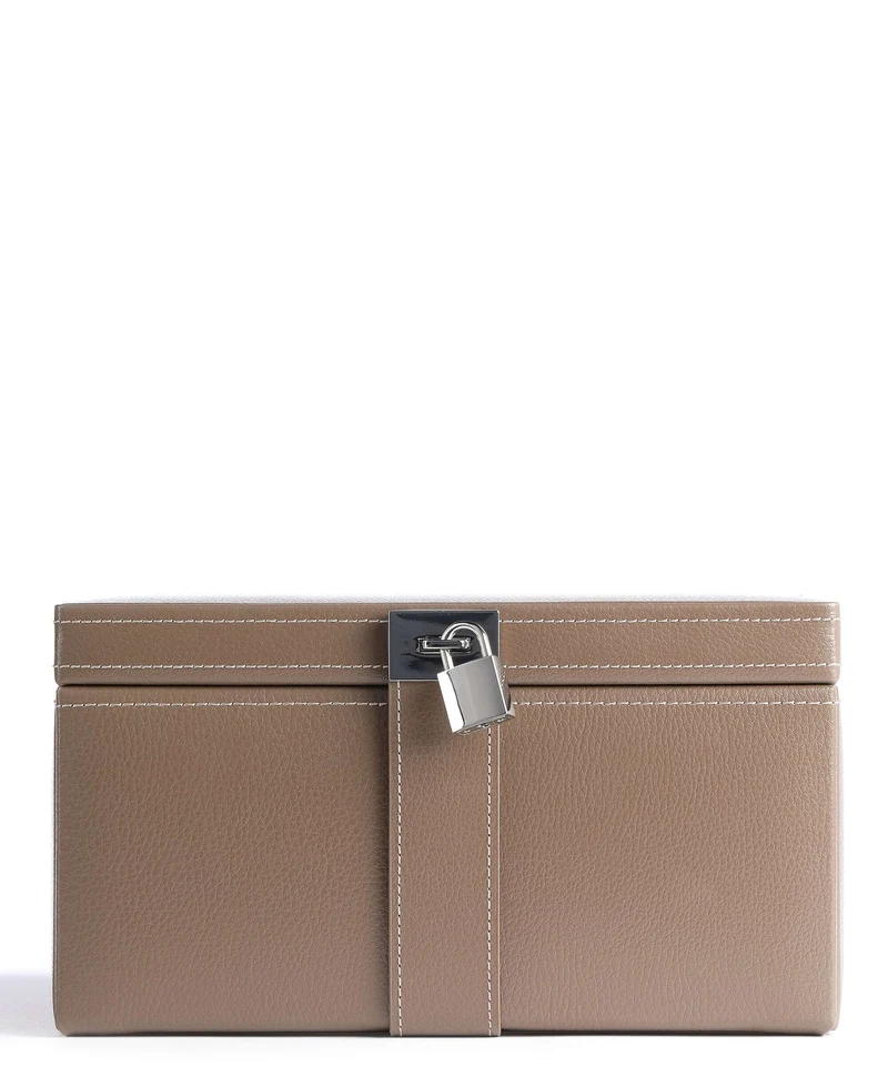 Le Tanneur Large Boîte à bijoux taupe