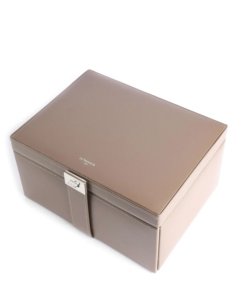 Le Tanneur Large Boîte à bijoux taupe