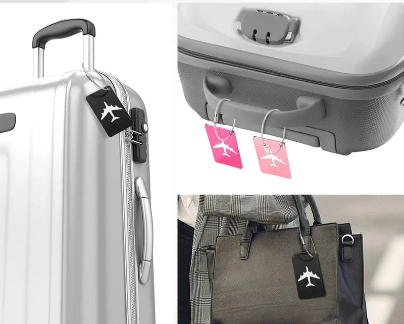 Étiquette Bagage Aluminium | Identification Sécurisée Voyage