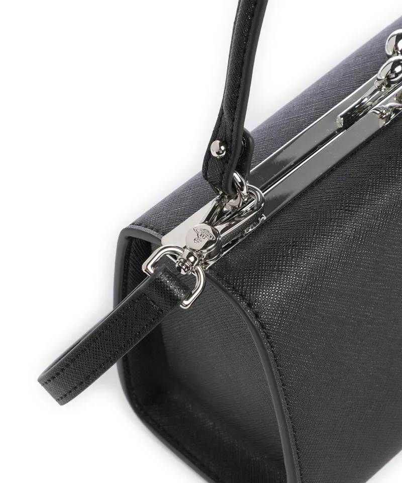 Vivienne Westwood Doll Frame Saffiano XL Sac à main black