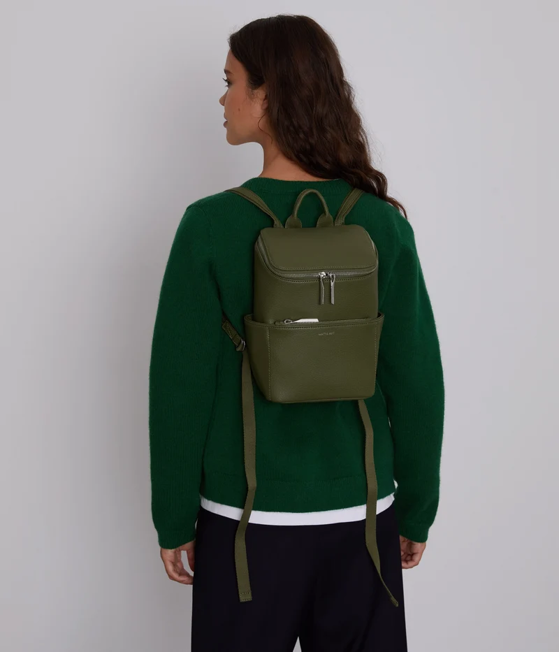 BRAVESM Petit sac à dos végétalien - Pureté