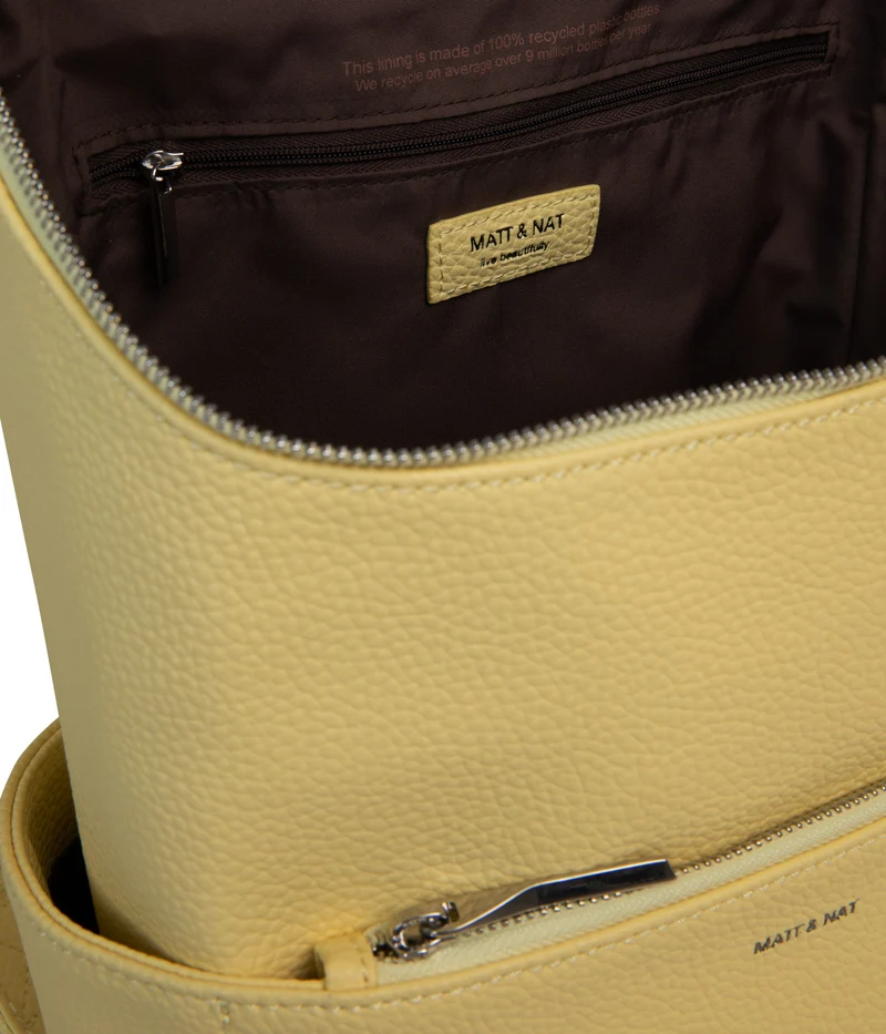 BRAVESM Petit sac à dos végétalien - Pureté