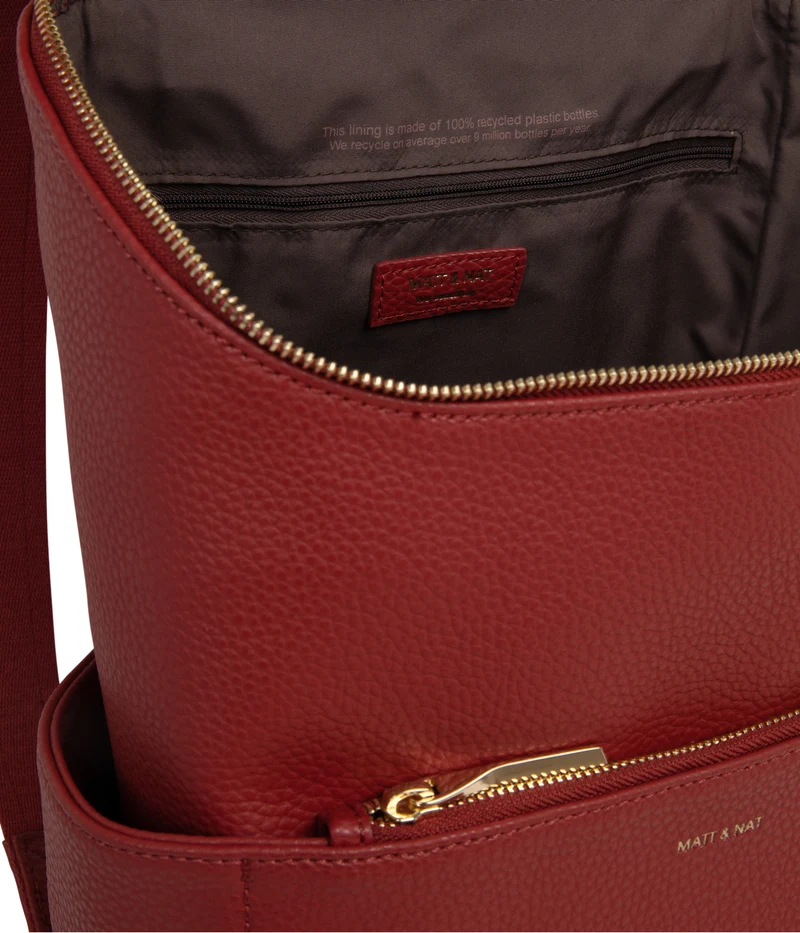 BRAVESM Petit sac à dos végétalien - Pureté