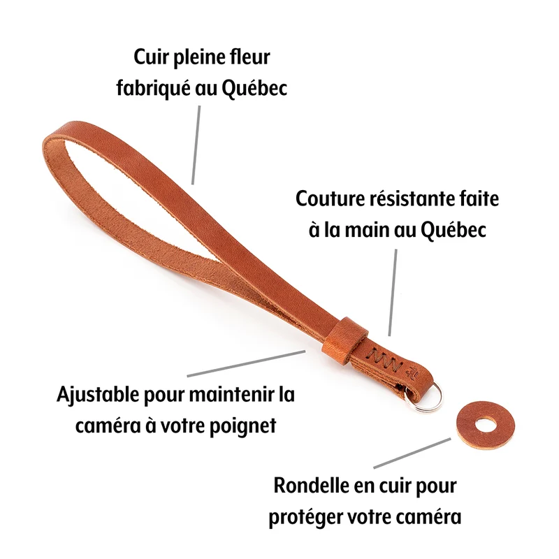 Courroie F2 Mark II pour poignet (Cuir Brun)