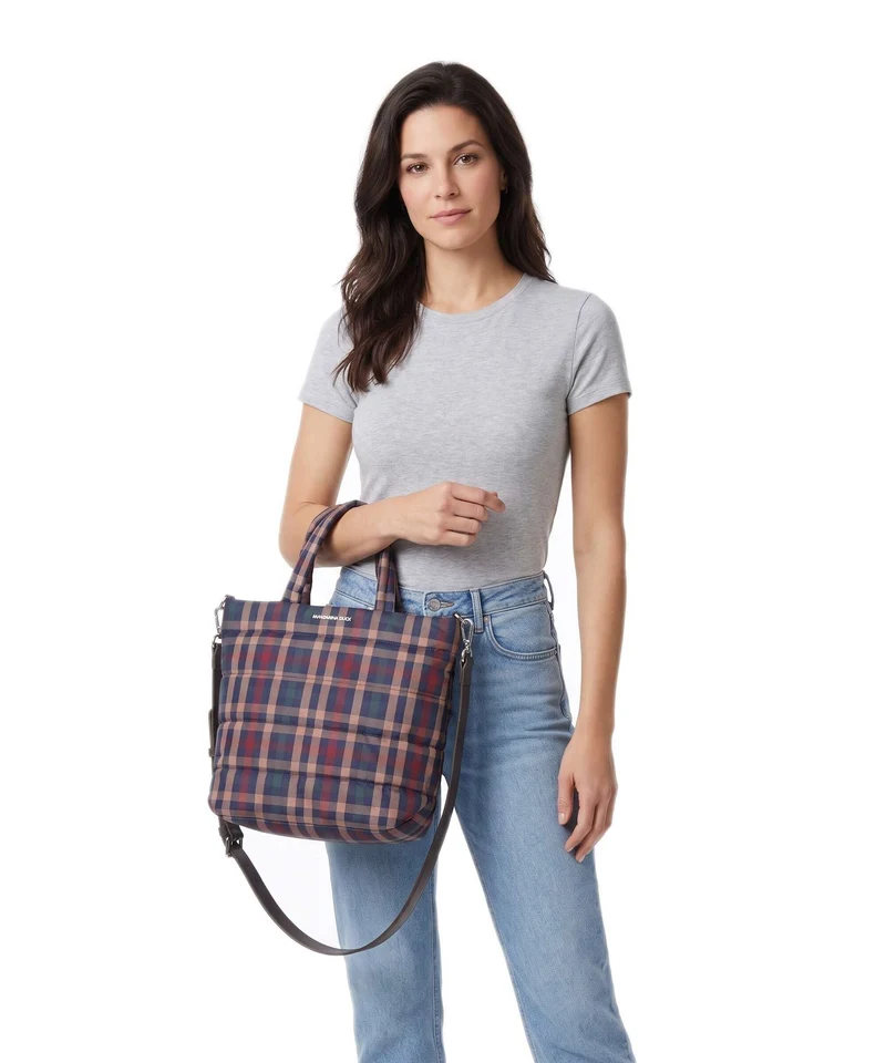 Mandarina Duck Tartan Sac à main tartan brown