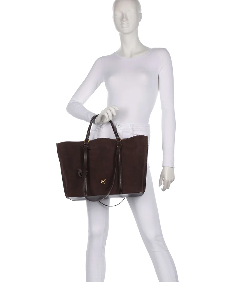 Pinko Carrie Big Cabas borgogna/antique gold