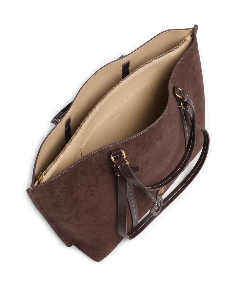 Pinko Carrie Big Cabas borgogna/antique gold