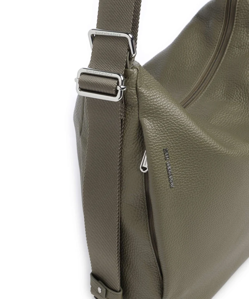 Mandarina Duck Mellow Leather Sac à main porté dos winter olive