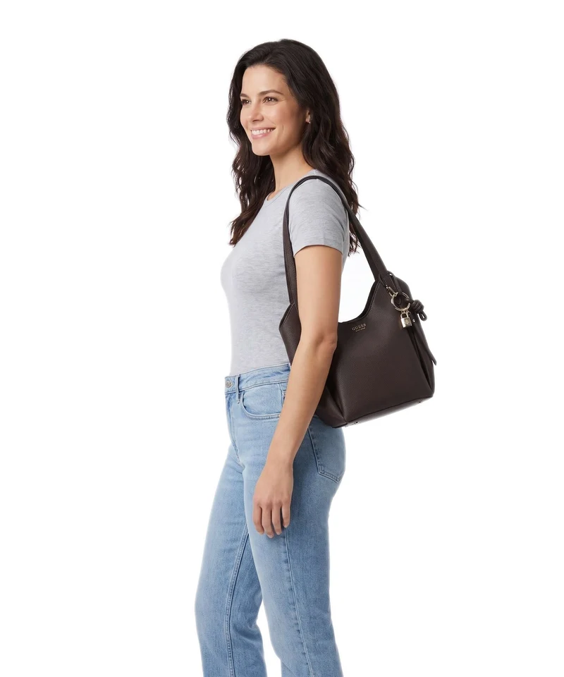 Guess Melody Sac porté épaule brown