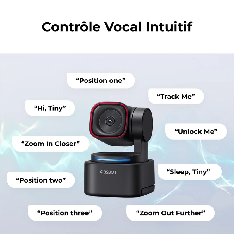 Webcam Tiny 3 Lite PTZ 4K avec Audio Spatialisé et Alimentée par l’IA
