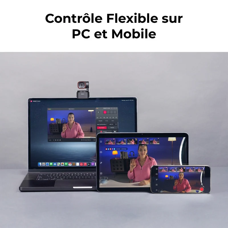 Webcam Tiny 3 Lite PTZ 4K avec Audio Spatialisé et Alimentée par l’IA