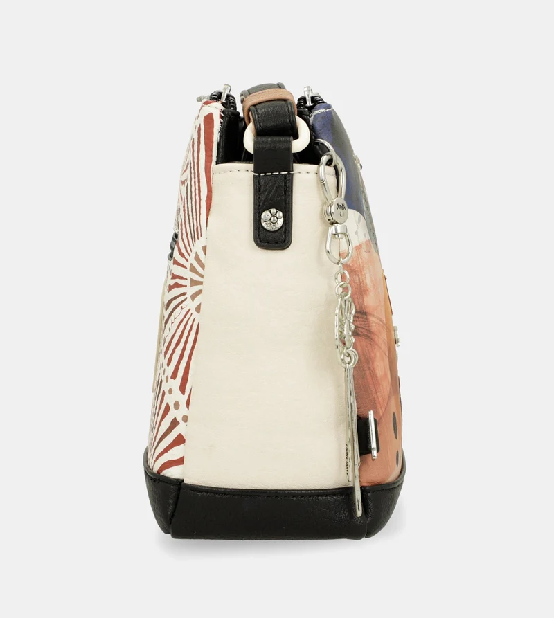 Sac bandoulière imprimé 3 compartiments Alma