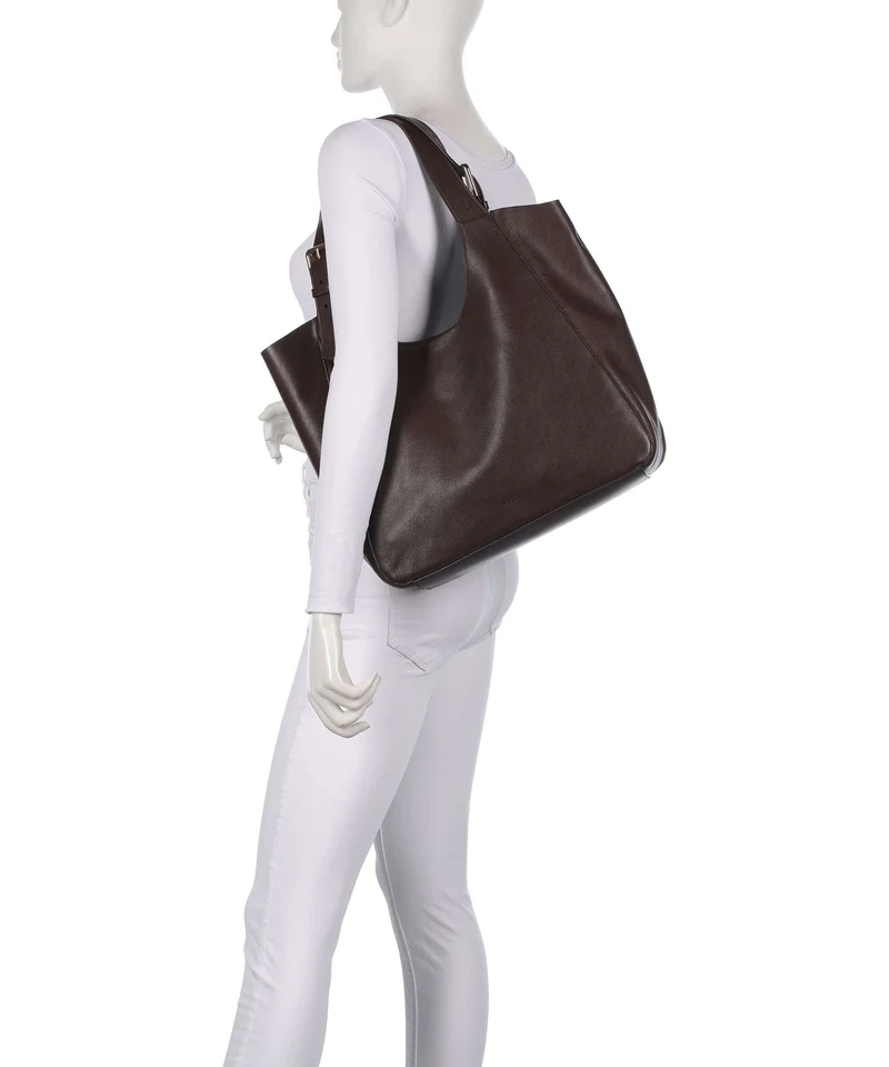 Furla Dora L Cabas dark cioccolato