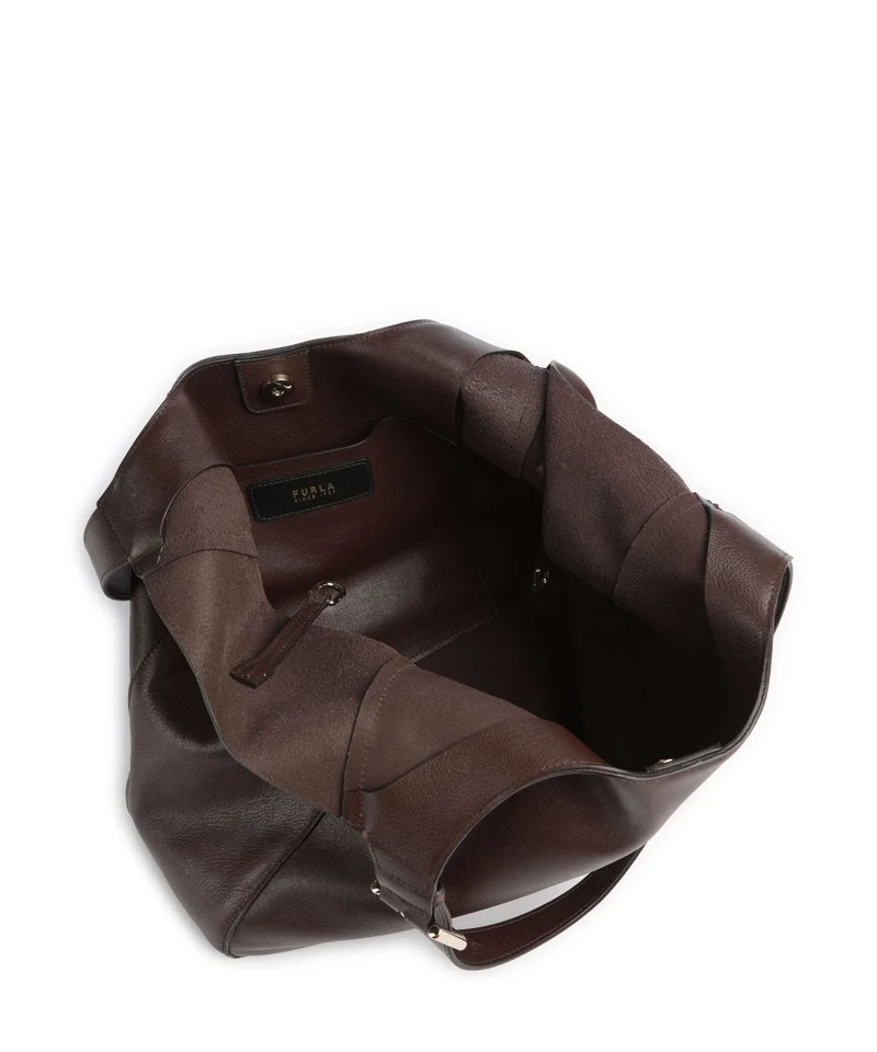 Furla Dora L Cabas dark cioccolato