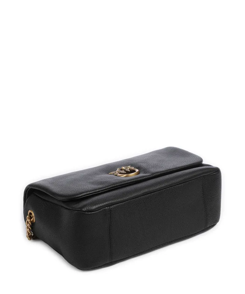 Pinko Click Soft Horizontal Chain Sac porté épaule nero/antique gold