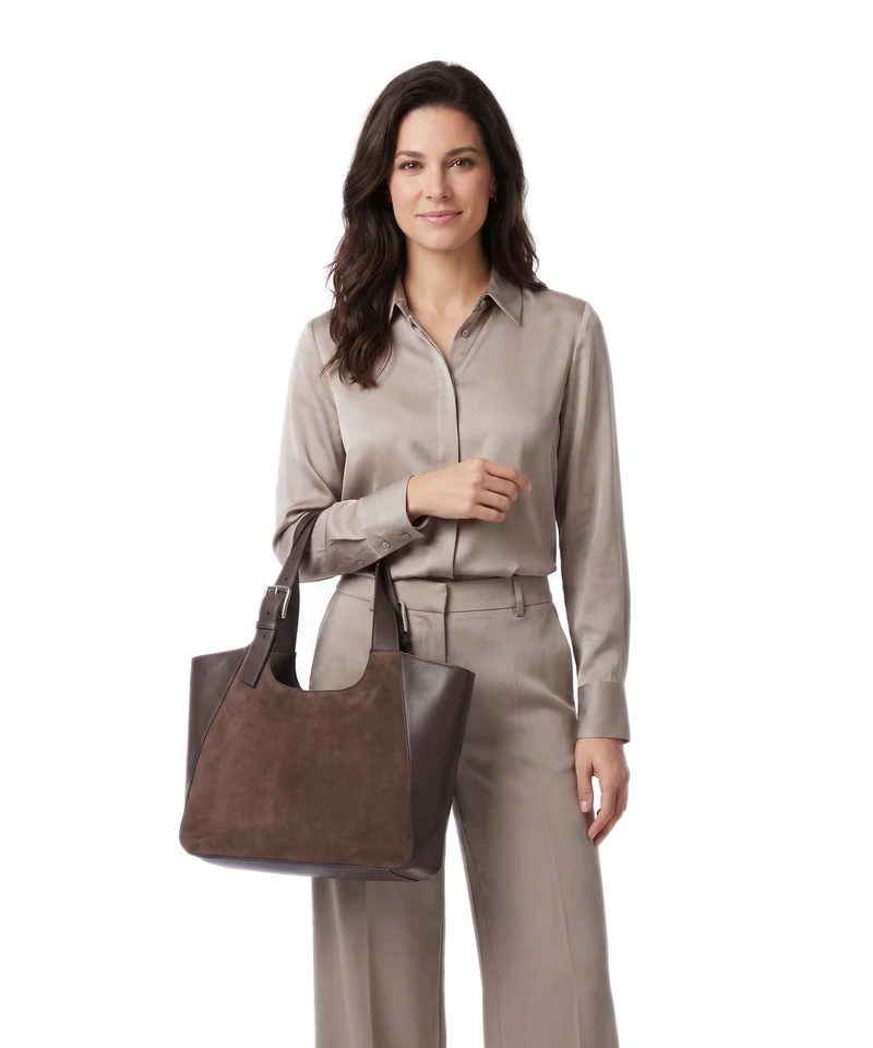 Furla Dora M Cabas toni cioccolato