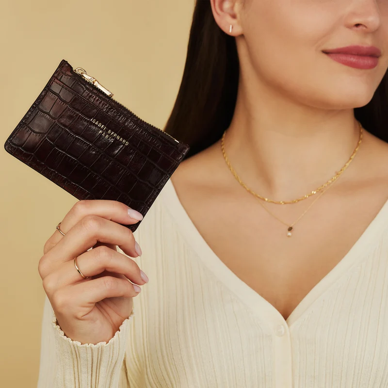 Isabel Bernard Honoré Femmes Porte-carte Marron IB27019