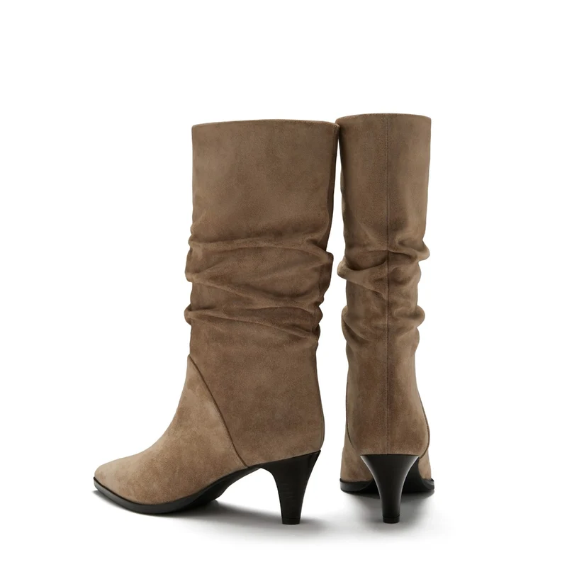 Isabel Bernard Vendôme Vendôme Bottines Margot en daim taupe IB54005-178-36
