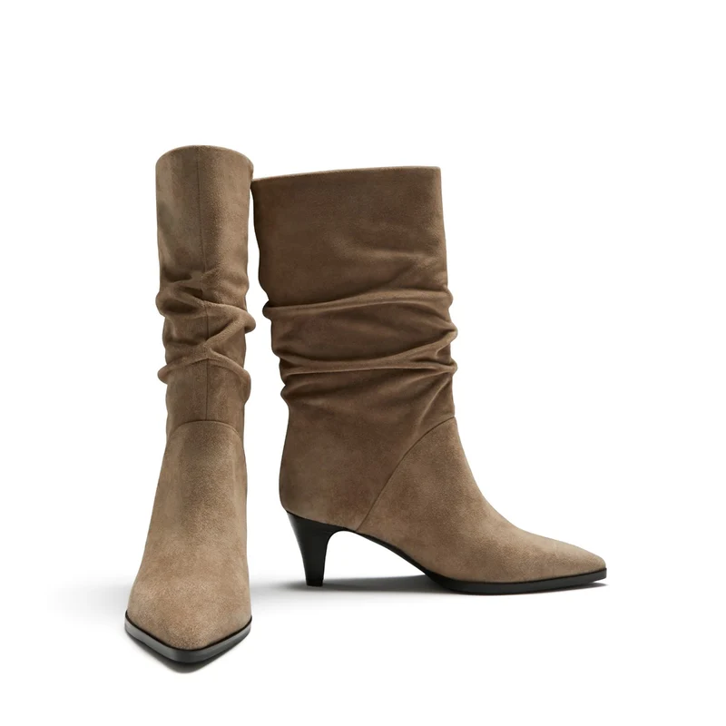 Isabel Bernard Vendôme Vendôme Bottines Margot en daim taupe IB54005-178-36