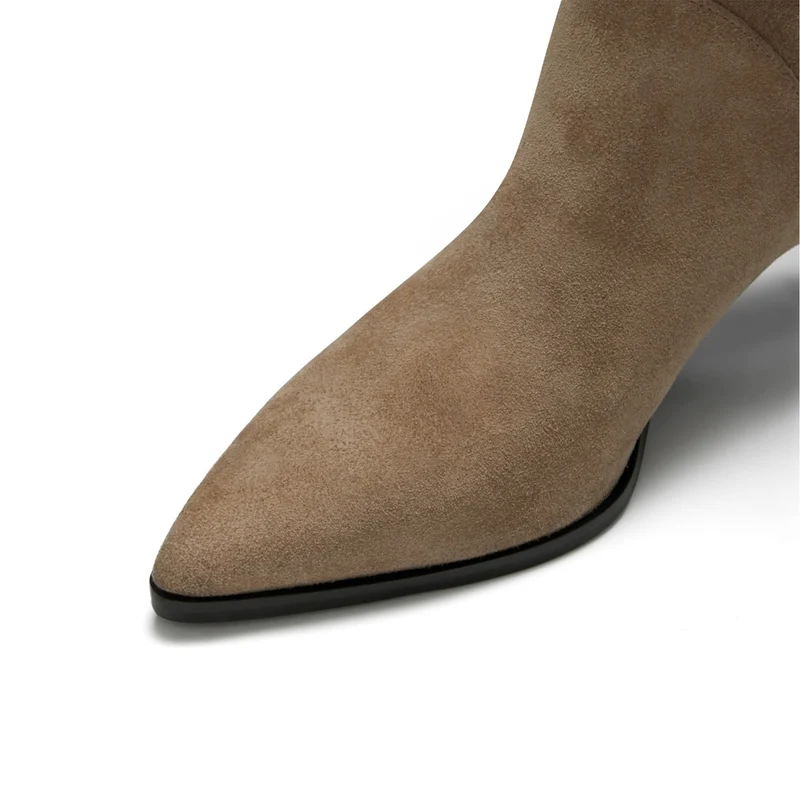 Isabel Bernard Vendôme Vendôme Bottines Margot en daim taupe IB54005-178-36