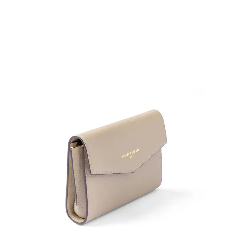 Isabel Bernard Honoré Lina Pochette Beige Avec Chaîne D’Épaule Amovible IB21135-072