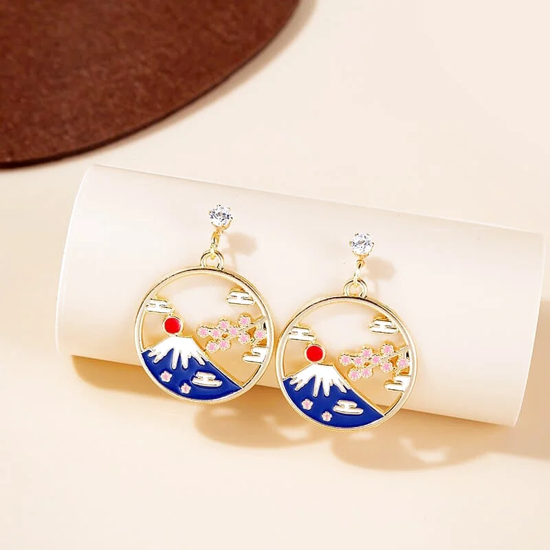 Boucle d'Oreille Montagne pour Femme
