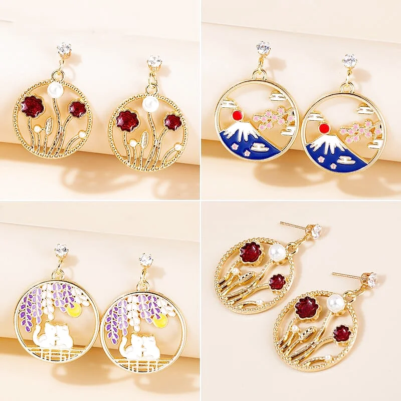 Boucle d'Oreille Montagne pour Femme