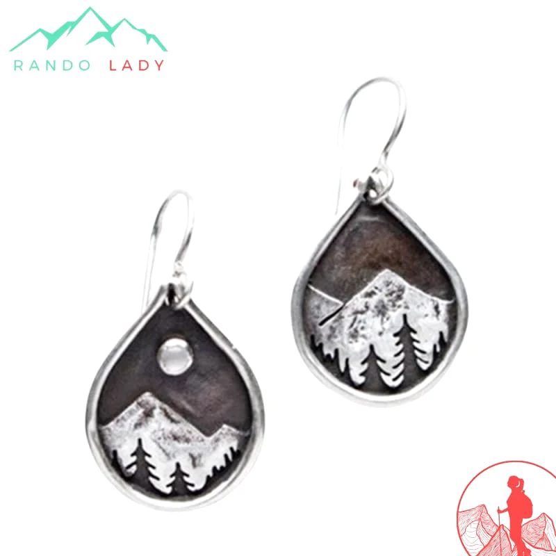 Boucles D'Oreilles Montagne | Cadeau Randonnee