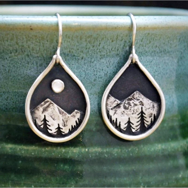 Boucles D'Oreilles Montagne | Cadeau Randonnee