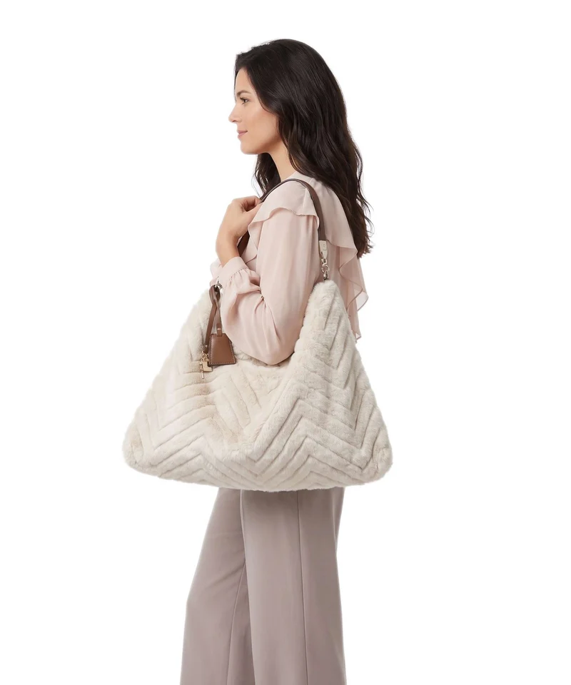 Liu Jo Foulard L Sac fourre-tout cream