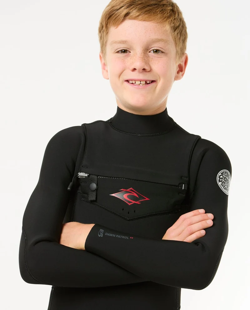 Kids Dawn Patrol 4/3 Chest Zip Steamer