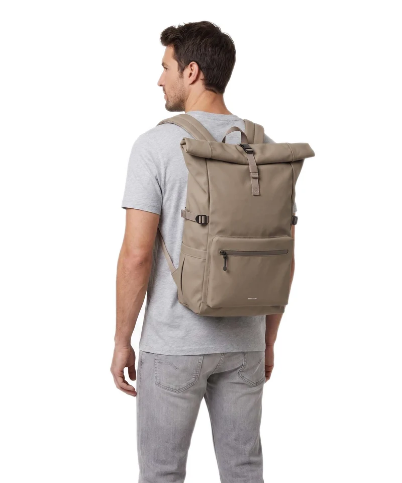 Sandqvist Stream L Sac à dos roll-top clay