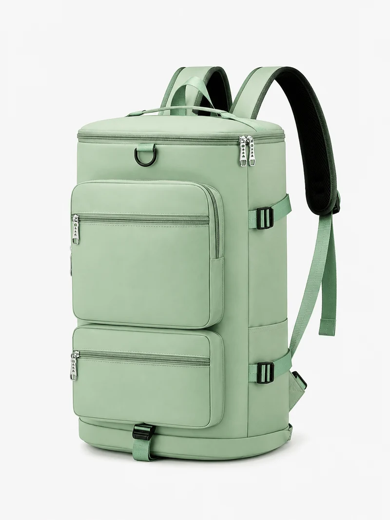 Sac À Dos Sport Homme Vert Menthe Poches Frontales Zippées