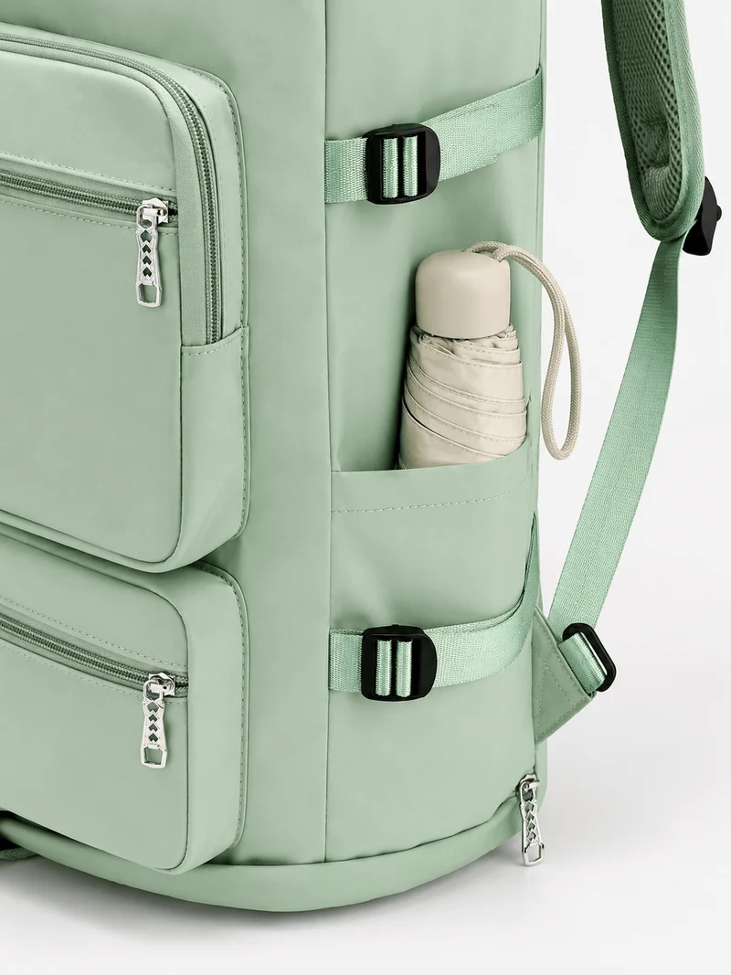 Sac À Dos Sport Homme Vert Menthe Poches Frontales Zippées