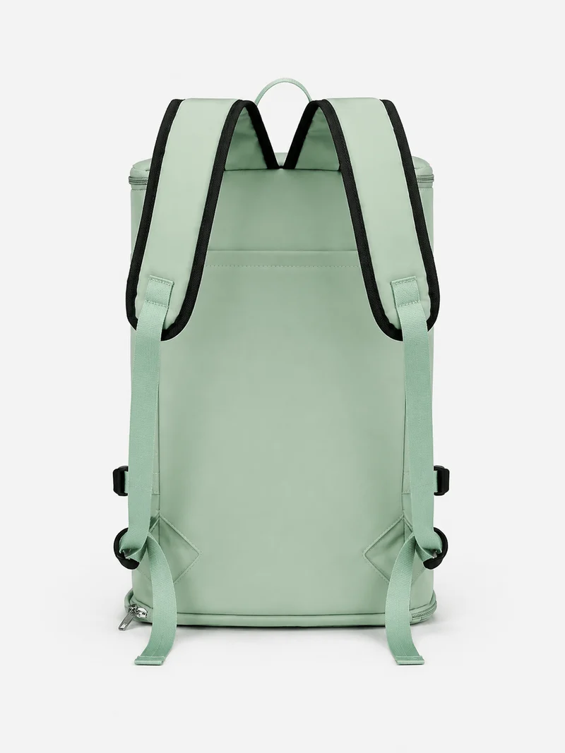 Sac À Dos Sport Homme Vert Menthe Poches Frontales Zippées