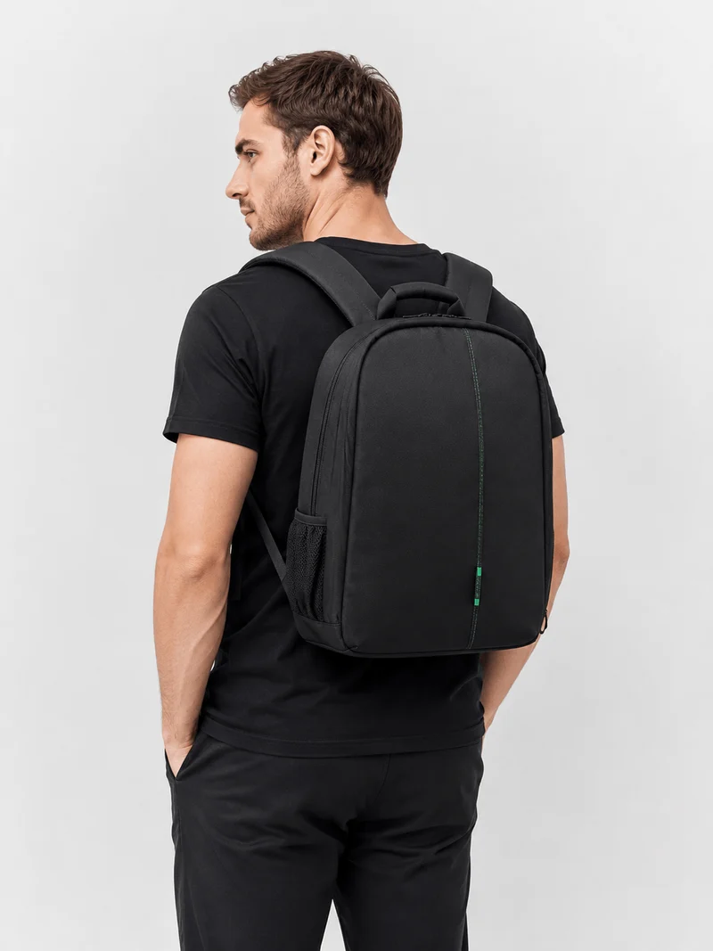 Sac À Dos Noir Imperméable À Cloisons Amovibles