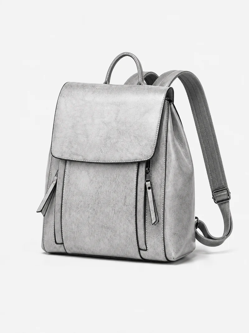 Sac À Dos Cuir Femme Véritable Marron