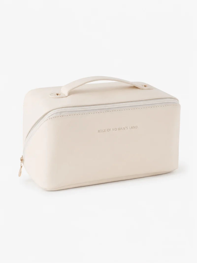 Trousse De Toilette Pour Femme Compartimentée Beige