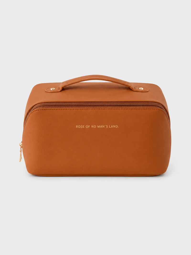 Trousse De Toilette Pour Femme Compartimentée Beige