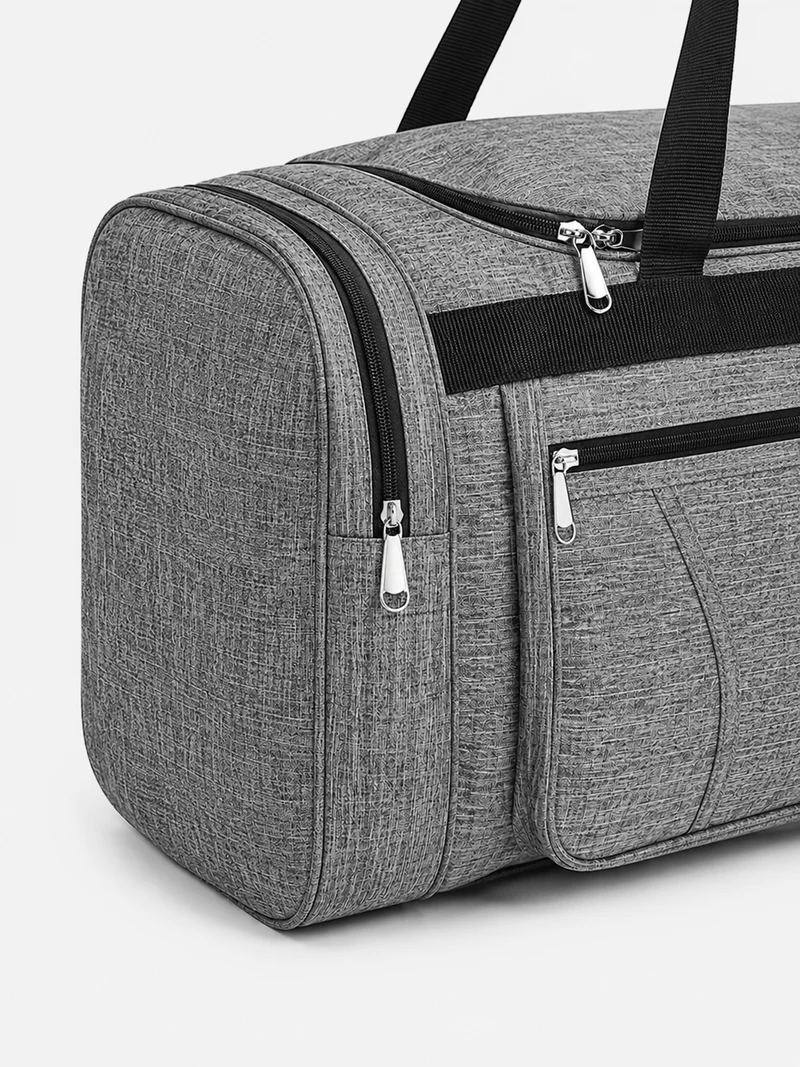 Sac polochon homme imperméable en tissu Oxford gris grande capacité