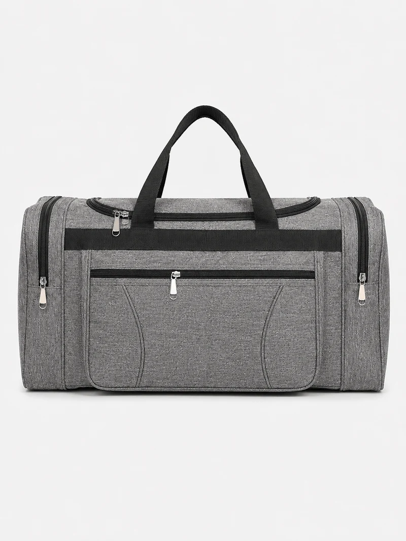 Sac polochon homme imperméable en tissu Oxford gris grande capacité