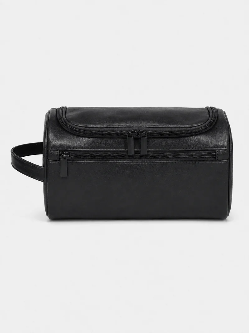 Trousse De Toilette De Voyage Femme Cuir PU Marron
