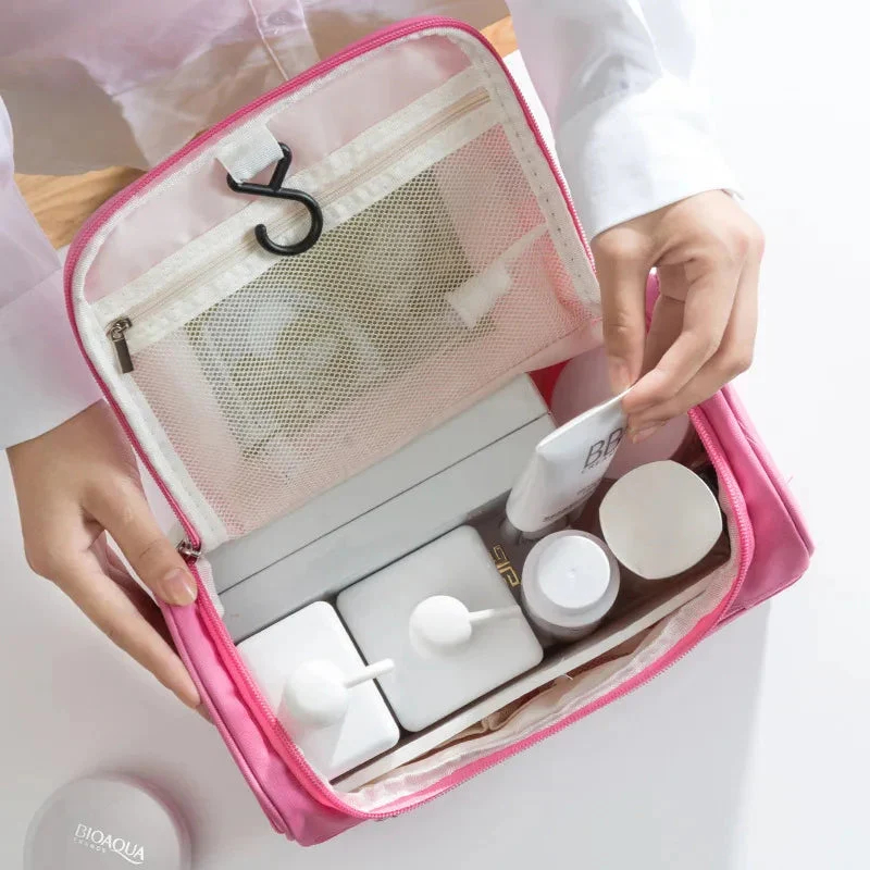 Trousse de Toilette Personnalisée Femme | Prénom Brodé Suspendu
