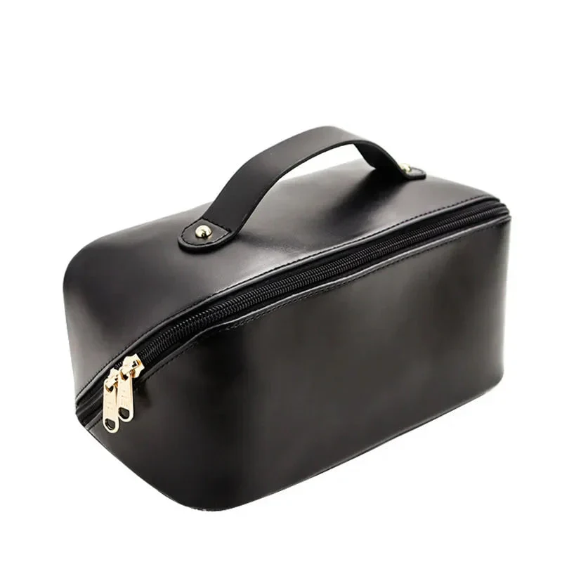Trousse de Toilette Personnalisée Femme | Initiales or et Compartiments