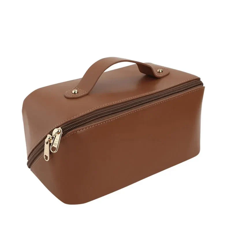 Trousse de Toilette Personnalisée Femme | Initiales or et Compartiments