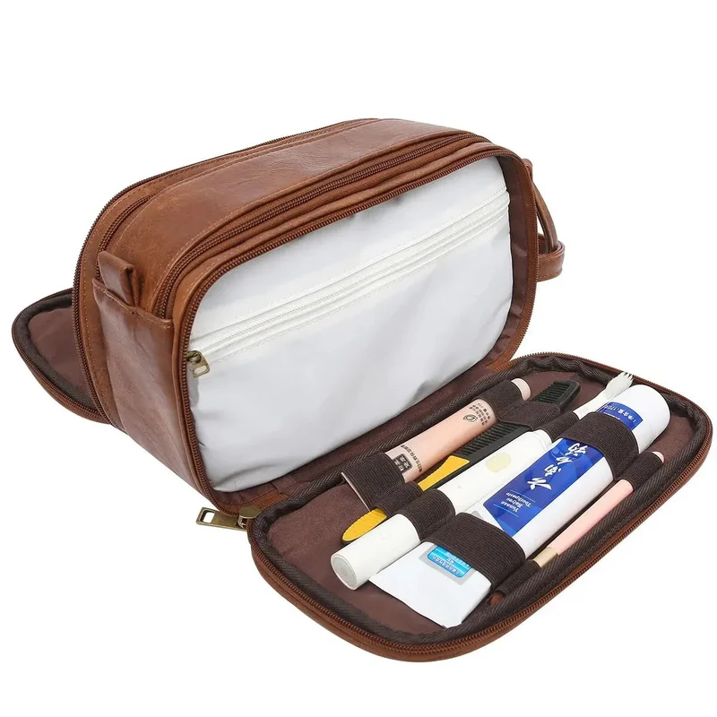 Trousse de Toilette Homme Voyage | Grande Capacité Vintage Chic