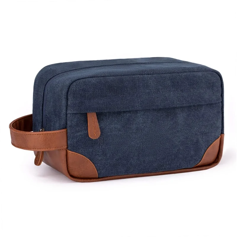 Trousse de Toilette Homme Vintage | Toile Résistante Rétro