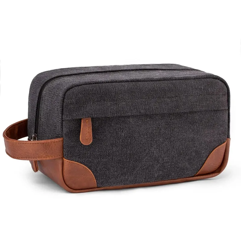 Trousse de Toilette Homme Vintage | Toile Résistante Rétro
